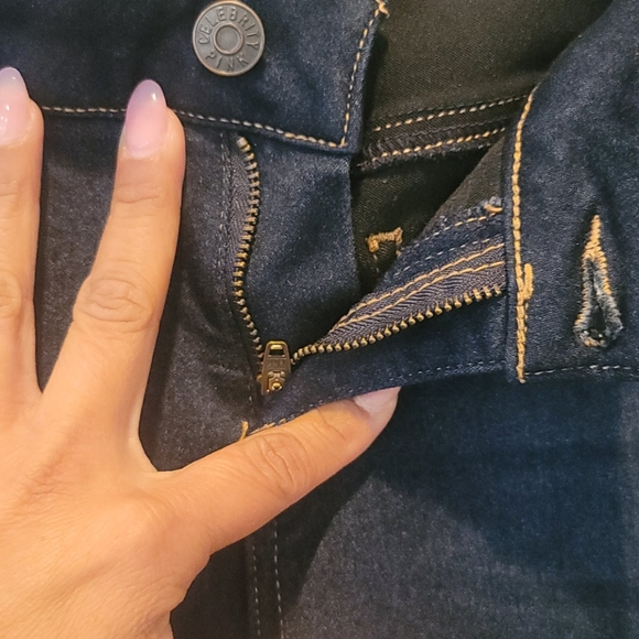 Celebrity Pink Dark Denim Skinny Jeans - Picture 5 of 6